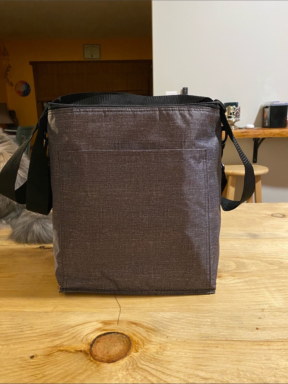 thirty-one Gray Travel Cooler Bag with Black Strap